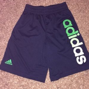 Blue Adidas basketball shorts